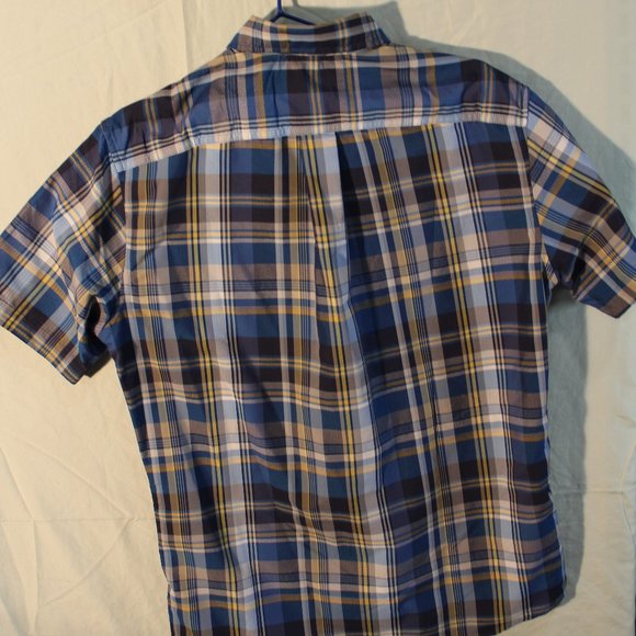 Eddie Bauer Plaid Lightweight Casual Button Up Short Sleeve - Picture 2 of 3